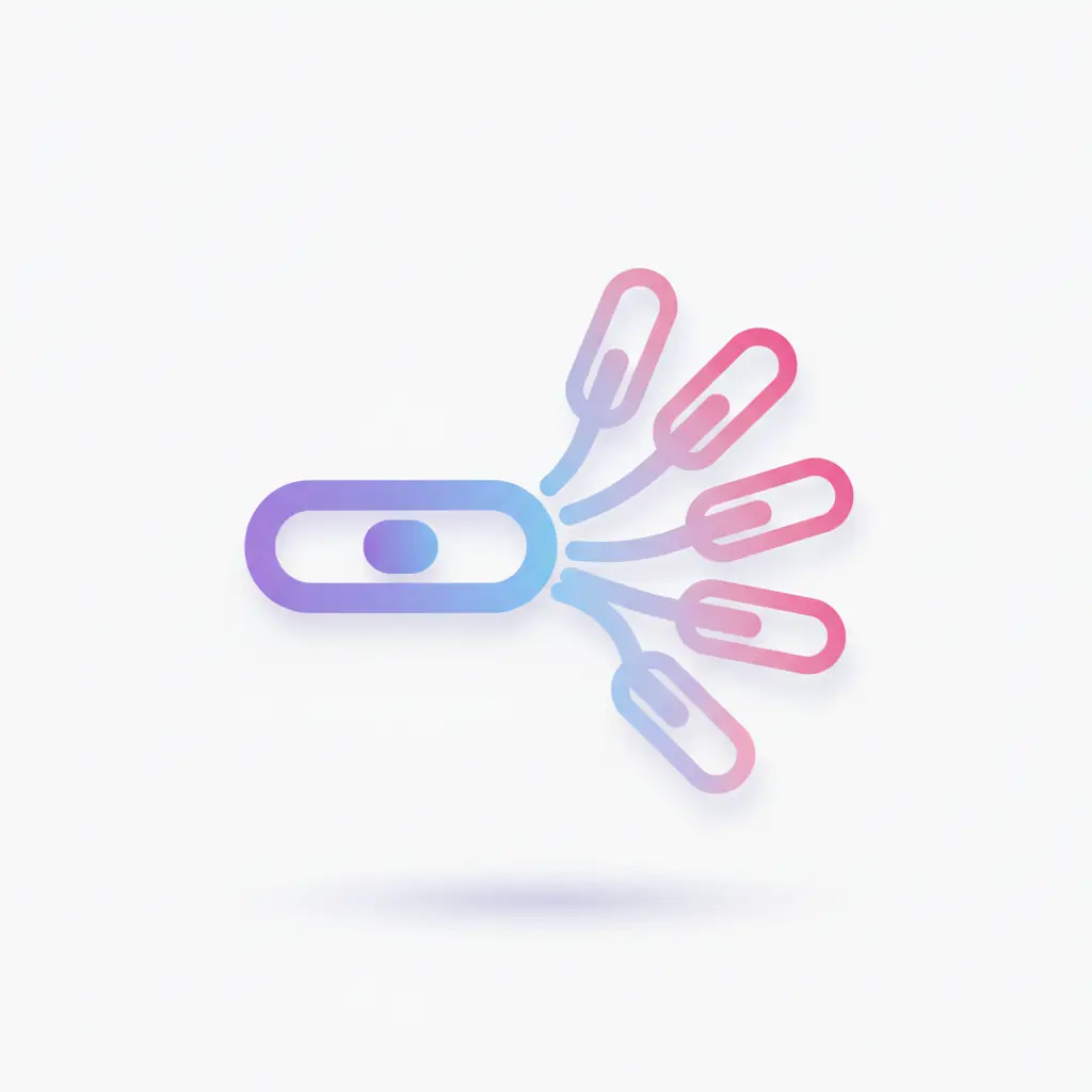 A single link fanning out to multiple recipients in a group