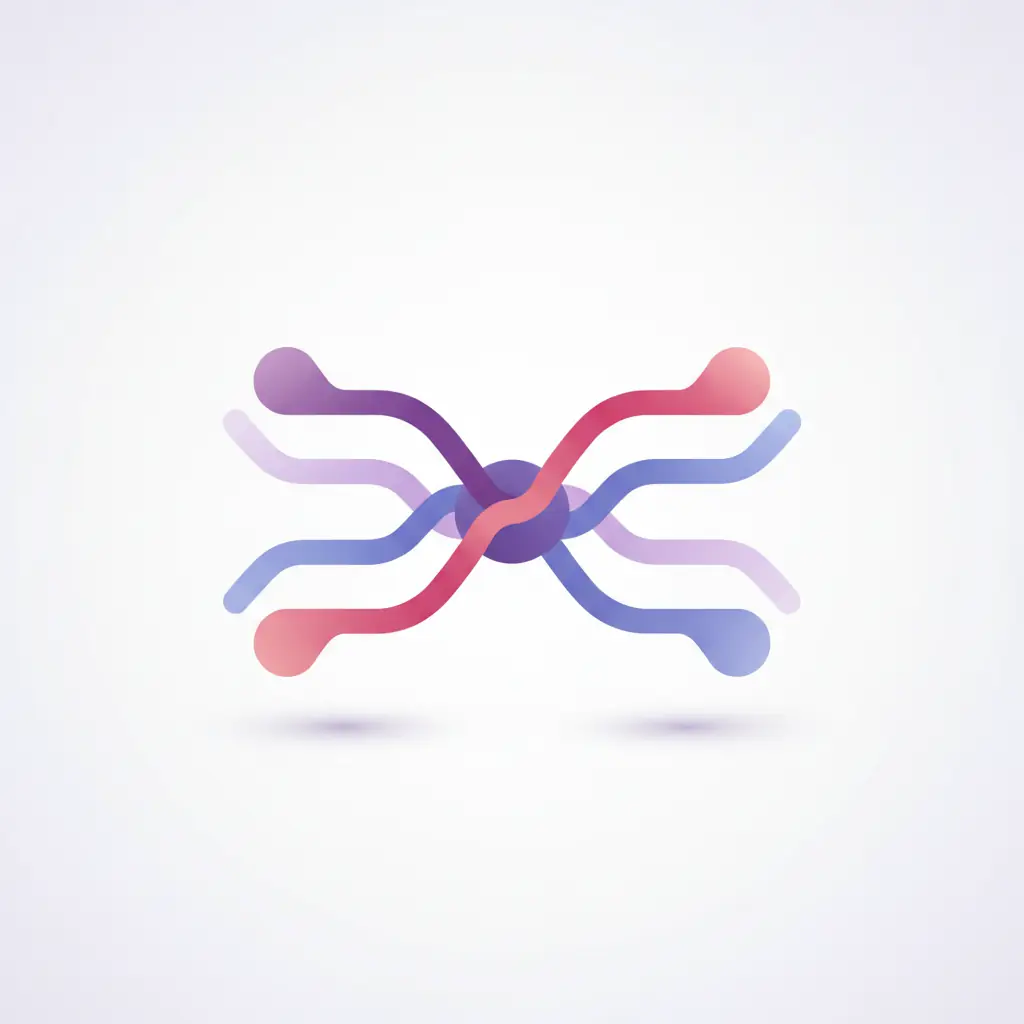 Four connecting threads labelled as the data points that tie a text to a sender